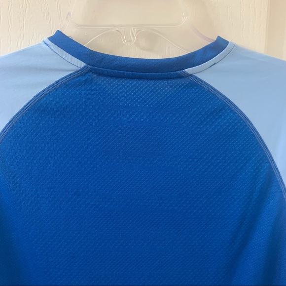 New Balance Running Top Blue Colour Block Long Sleeve Performance Gym Women’s L - Picture 4 of 10